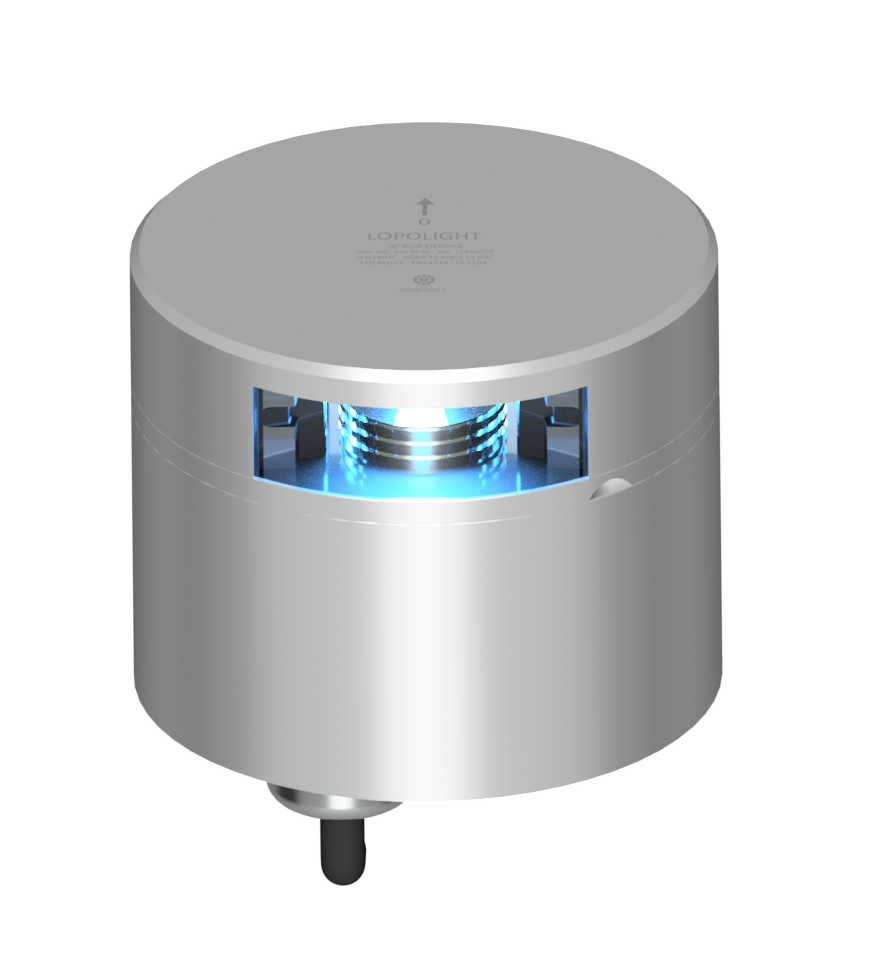 60° Blue Steering , dimm via RPM control 60° Blue Steering , dimm via RPM control